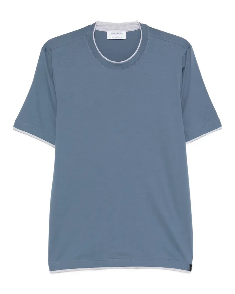 Gran Sasso trim-detail T-shirt - Blau Blau