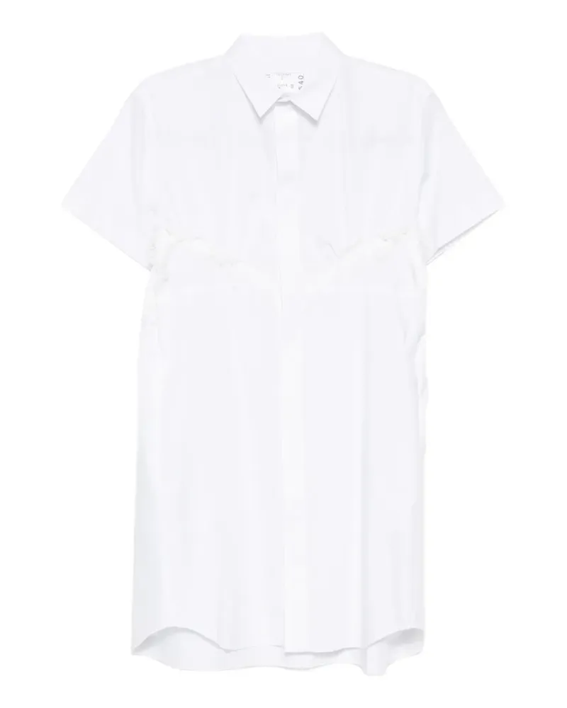 Sacai poplin dress - Weiß Weiß