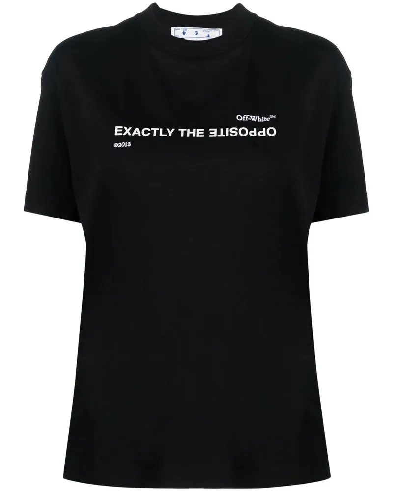 OFF-WHITE Exactly the Opposite T-Shirt - Schwarz Schwarz