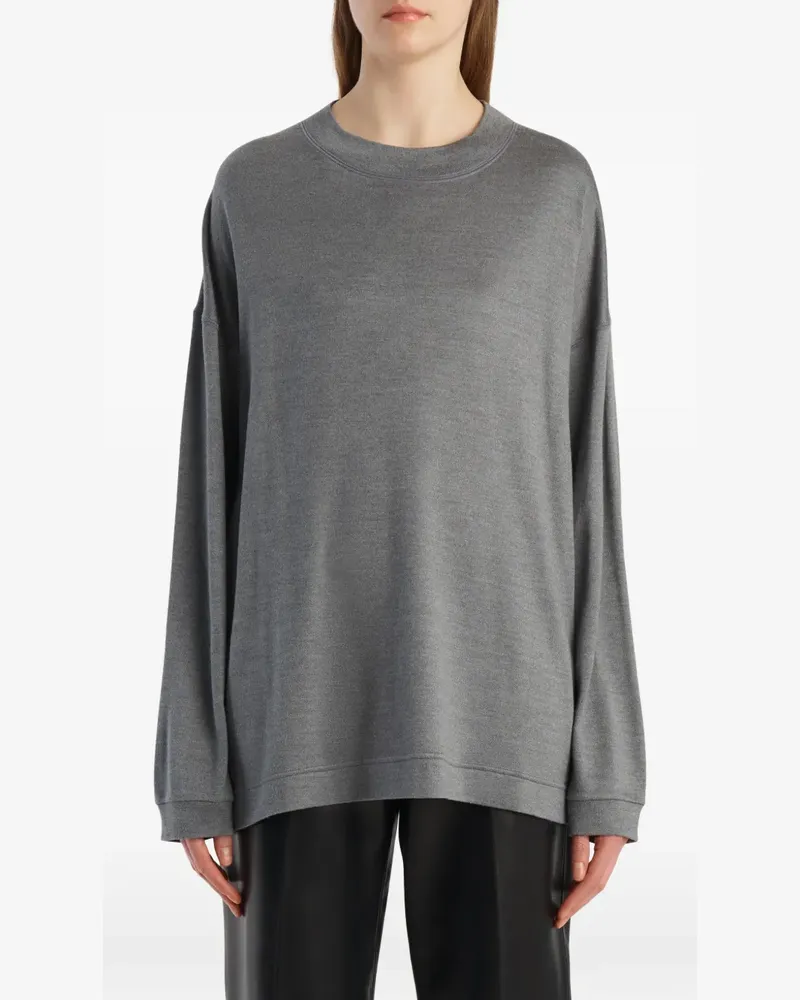 KHAITE Dylan Top in Heather Grey - Grau Grau