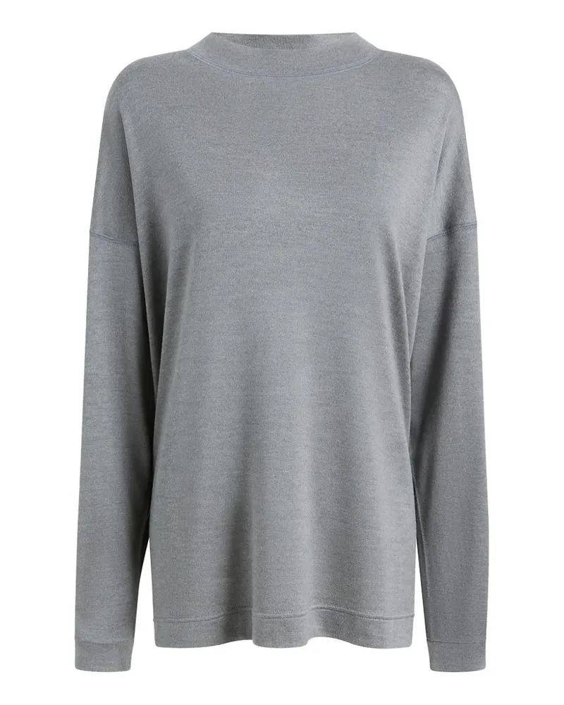 KHAITE Dylan Top in Heather Grey - Grau Grau