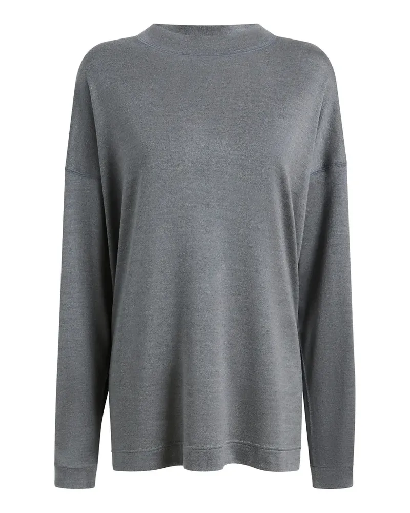 KHAITE Dylan Top in Heather Grey - Grau Grau