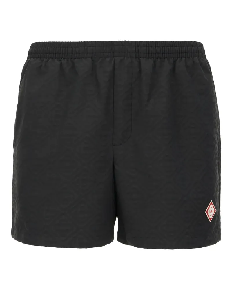Casablanca Paris Monogram swimming shorts - Schwarz Schwarz