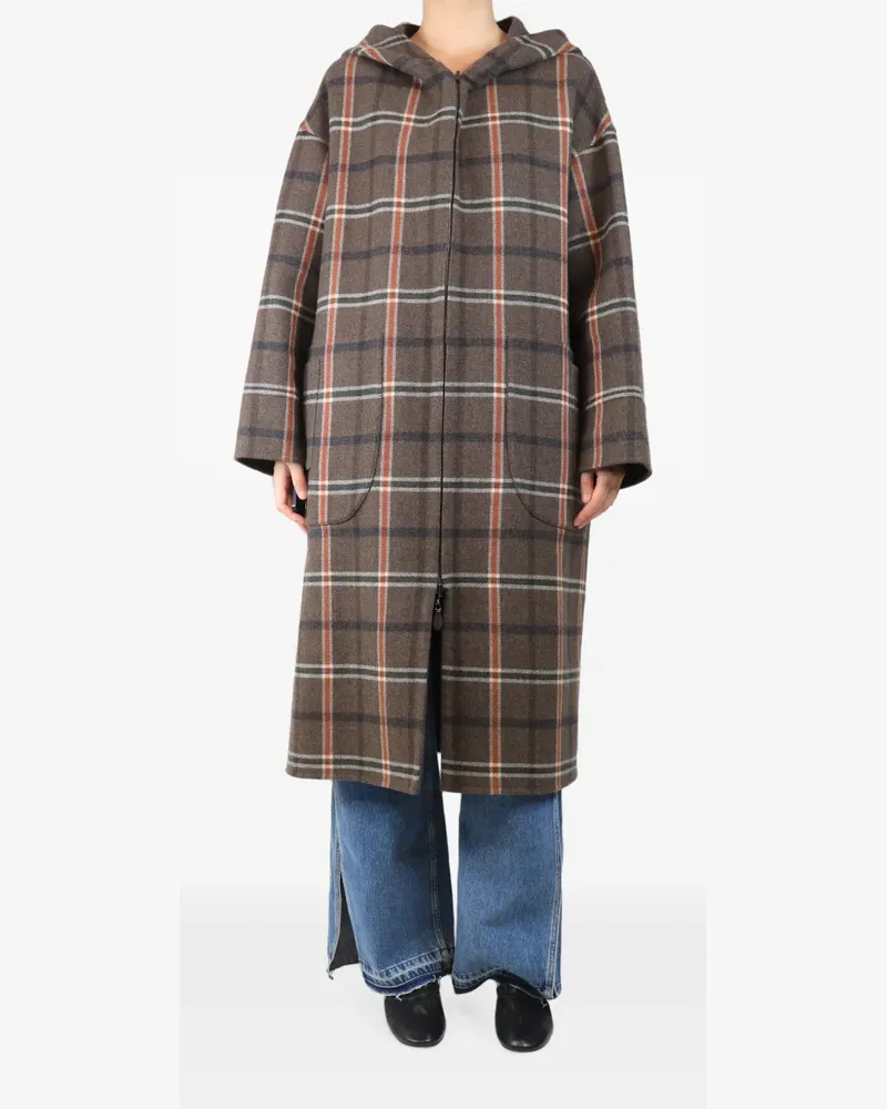 Bamford check hooded coat - Braun Braun