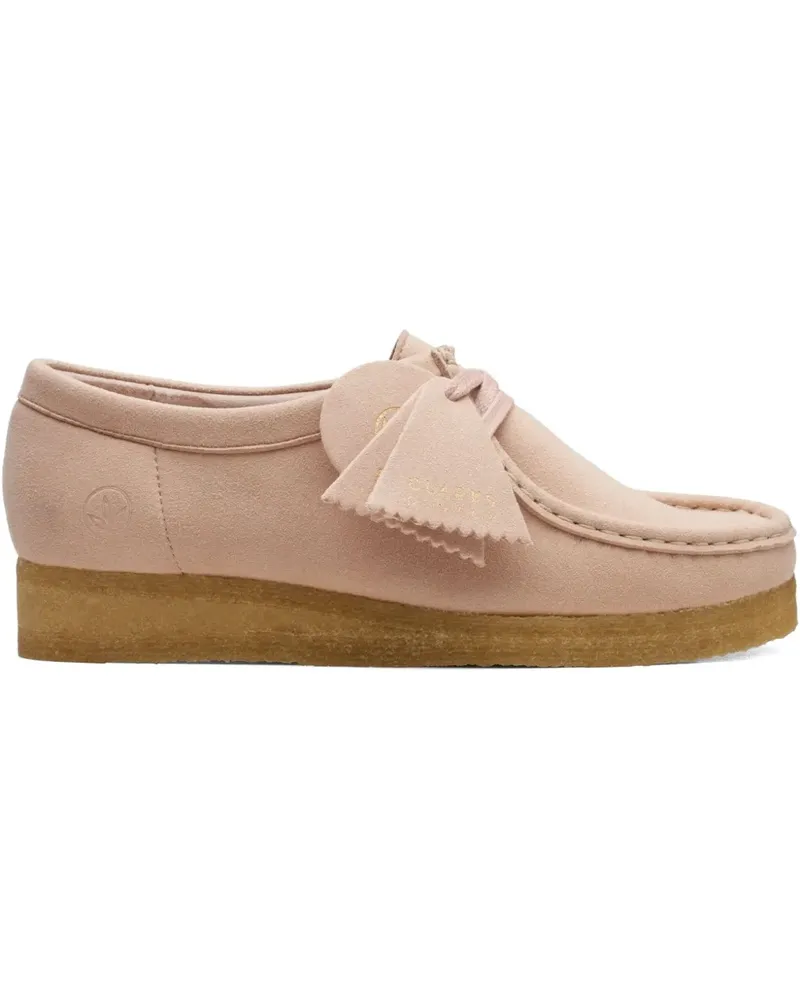 Clarks Blush" Derby-Schuhe aus Wildleder - Nude Nude