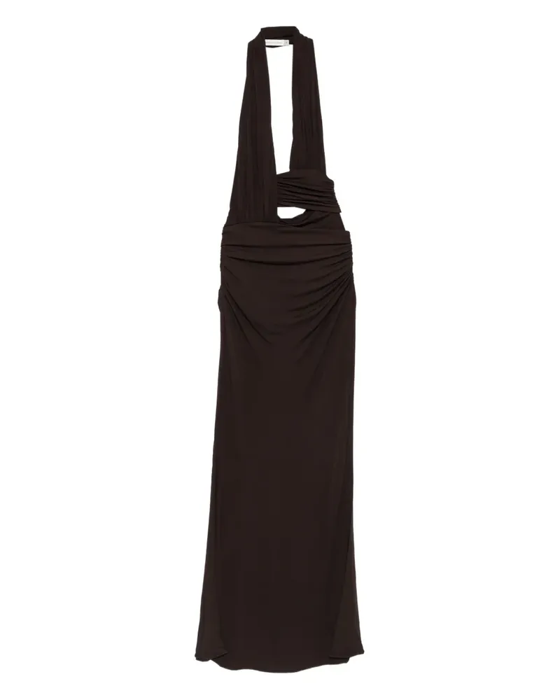 Christopher Esber draped cut-out maxi dress - Braun Braun