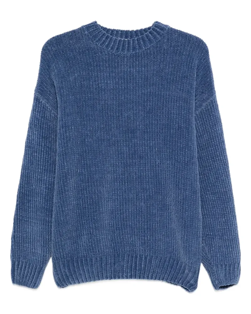 BONSAI Gerippter Pullover - Blau Blau