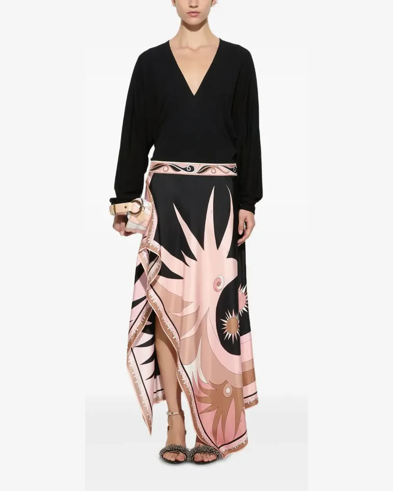 Emilio Pucci Kleid mit Stella-Print - Schwarz Schwarz