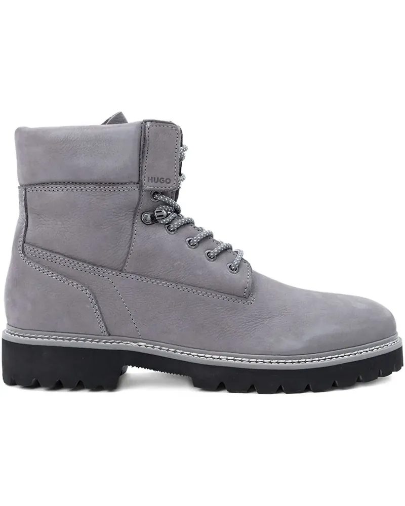 HUGO BOSS Stiefel mit Schnürung - Grau Grau