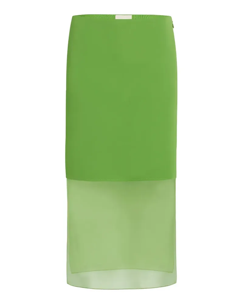 KHAITE Rock im Layering-Look - Grün Grün