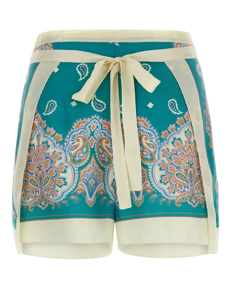 Pinko Merengue-print shorts - Blau Blau