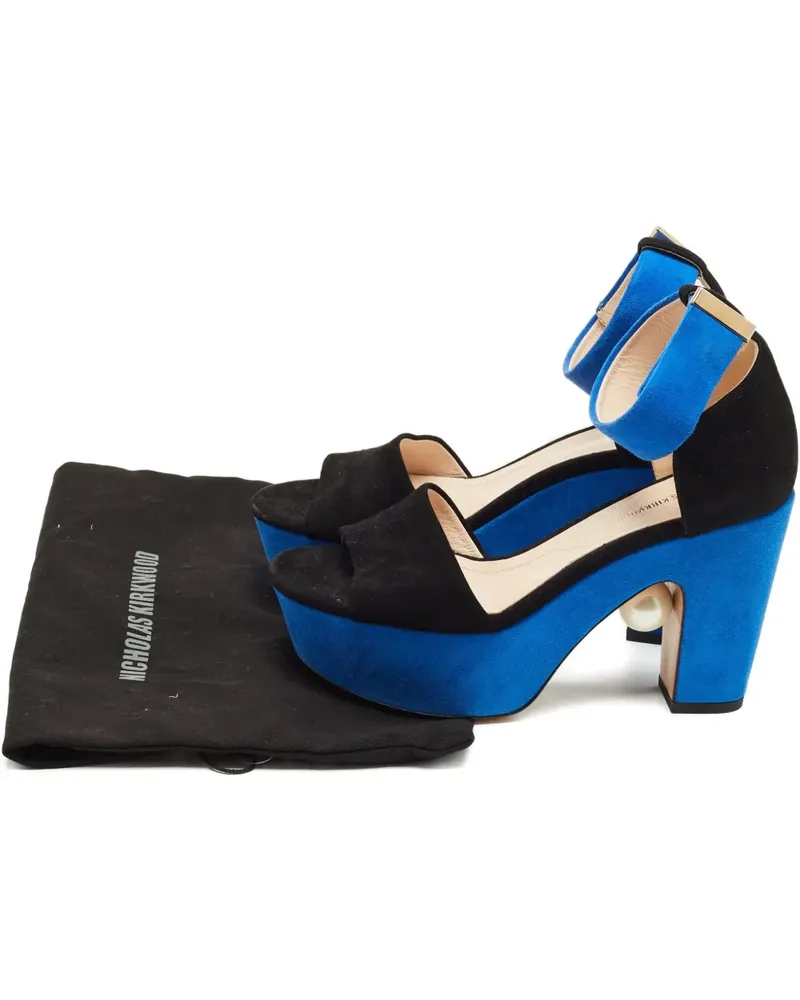 Nicholas Kirkwood platform heeled sandals - Schwarz Schwarz