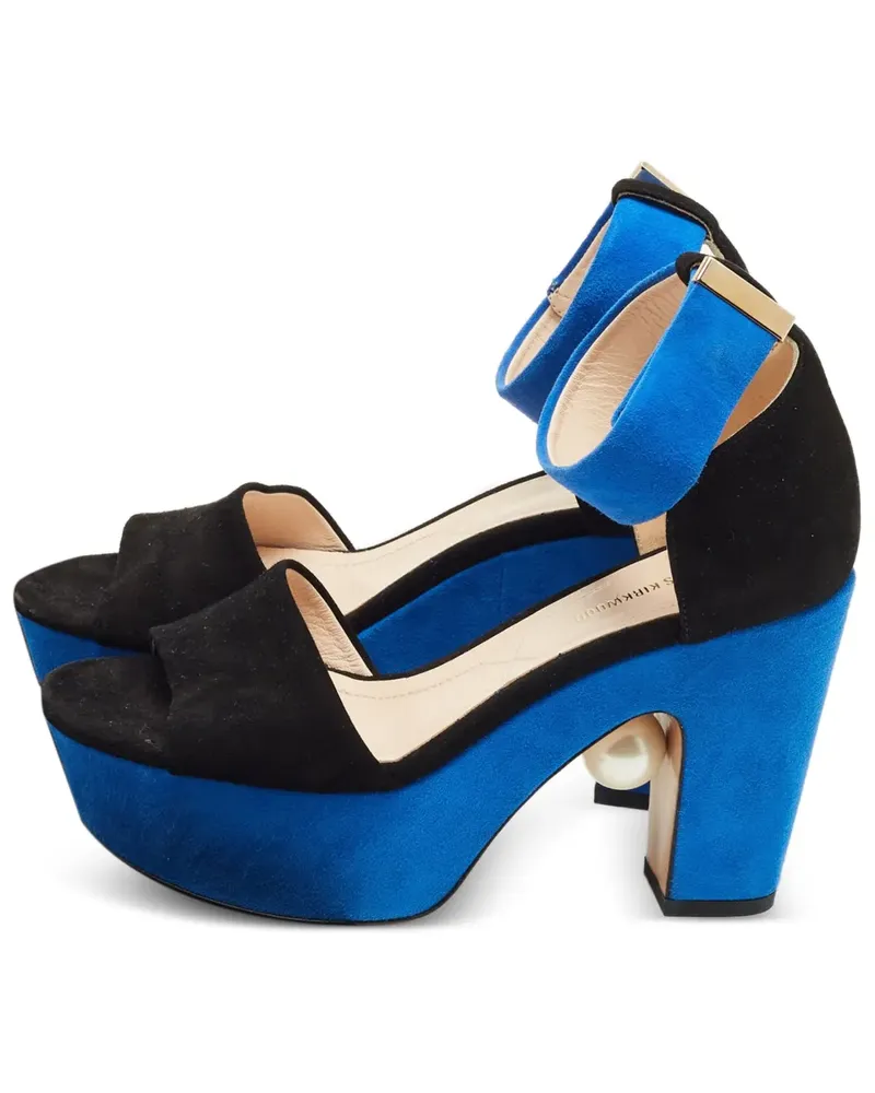 Nicholas Kirkwood Sandalen mit Plateau - Schwarz Schwarz