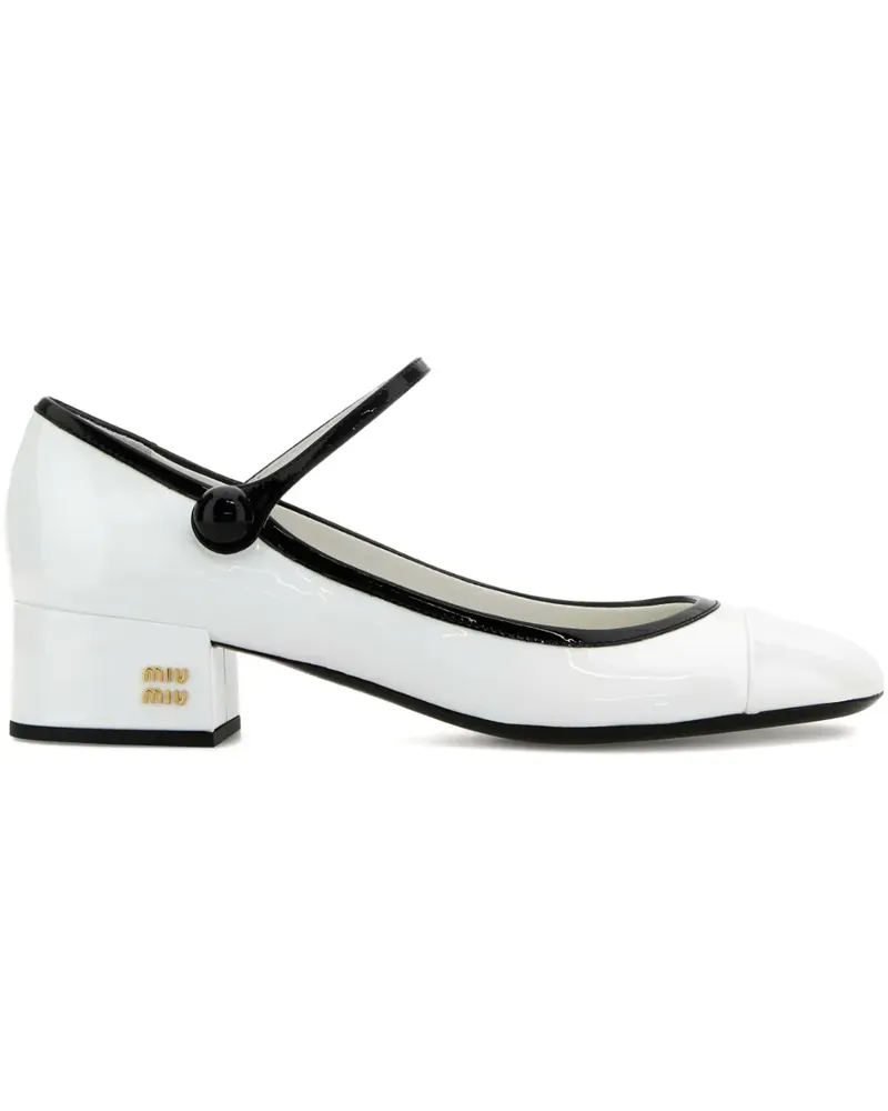 Miu Miu Pumps 40mm - Weiß Weiß