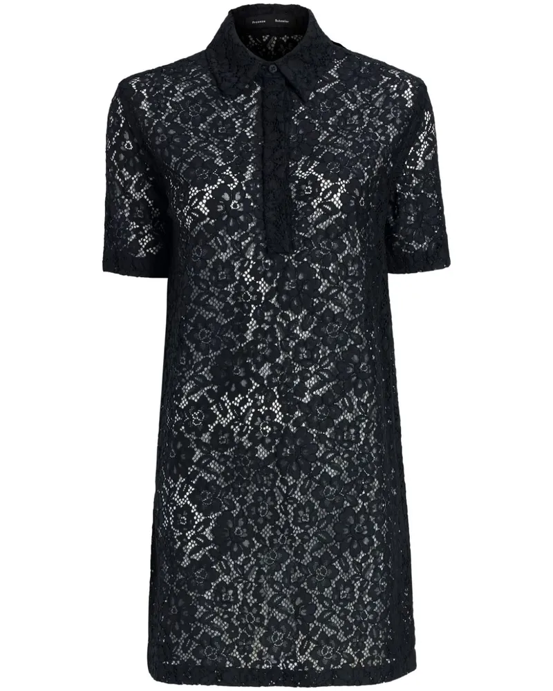 Proenza Schouler Rainer Minikleid - Schwarz Schwarz