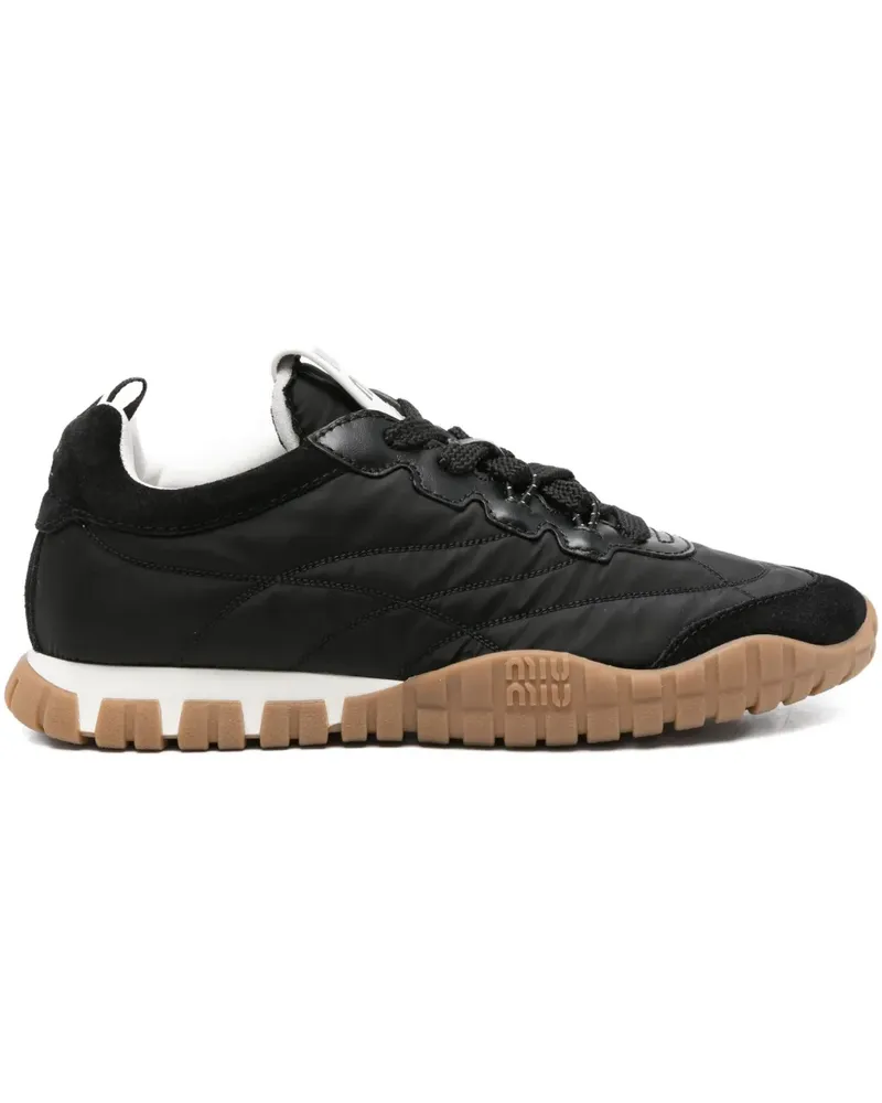 Miu Miu panelled sneakers - Schwarz Schwarz