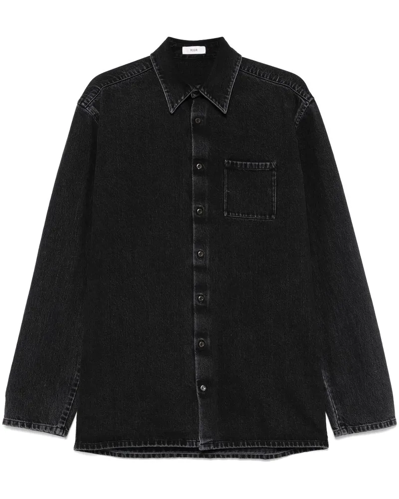 Rier Klassisches Jeanshemd - Grau Grau