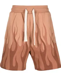 Vision Of Super Shorts mit Flammen-Print Braun