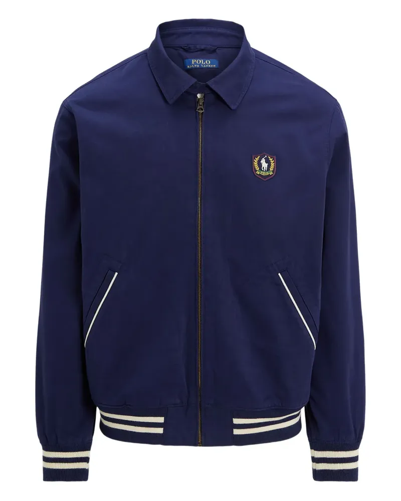 Ralph Lauren Baseballjacke mit Logo-Stickerei - Blau Blau