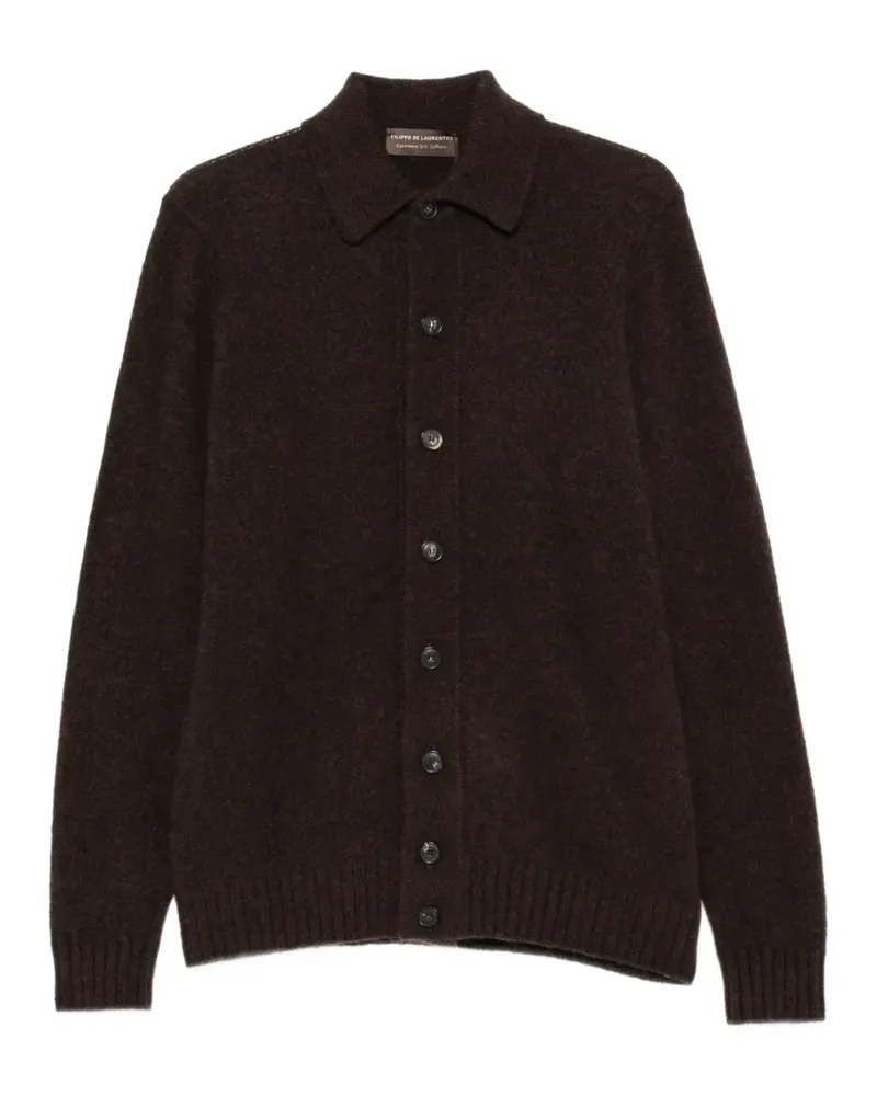 Filippo de Laurentiis button-up cashmere cardigan - Braun Braun