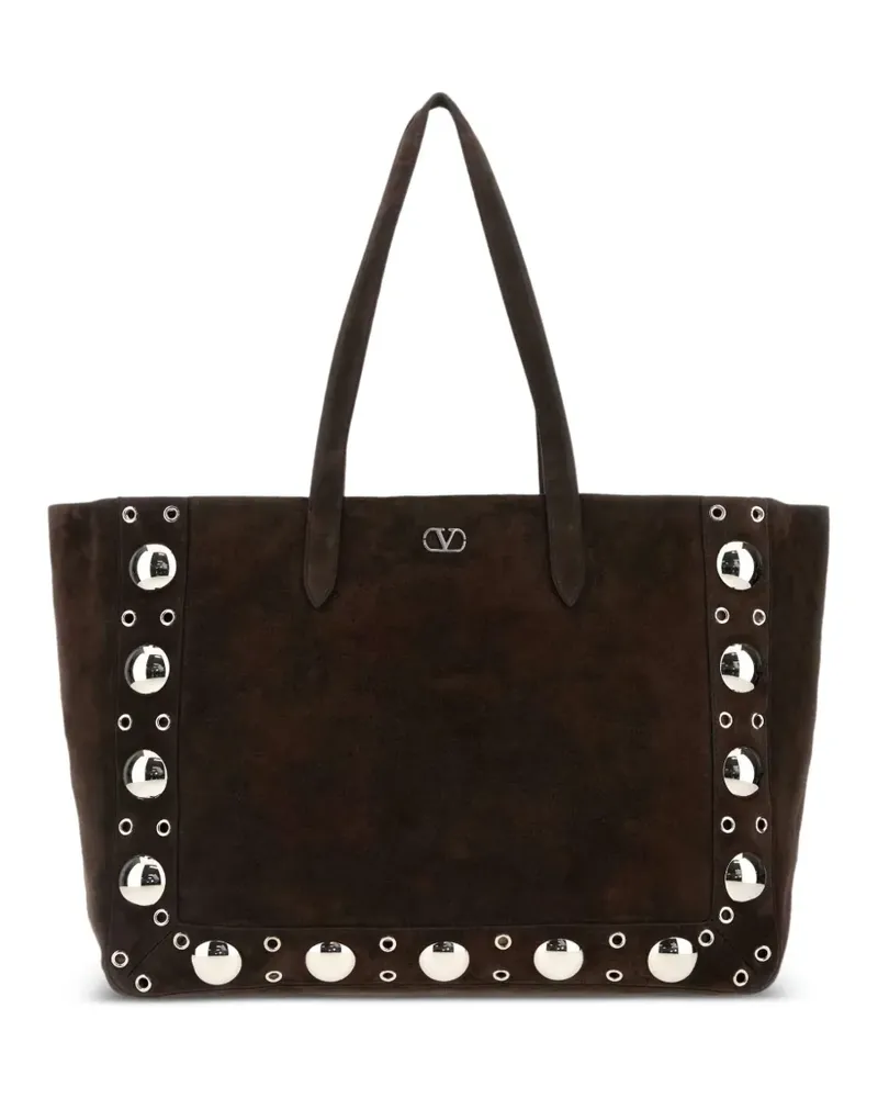 Valentino Garavani Nellcôte Tote Bag aus Wildleder - Braun Braun