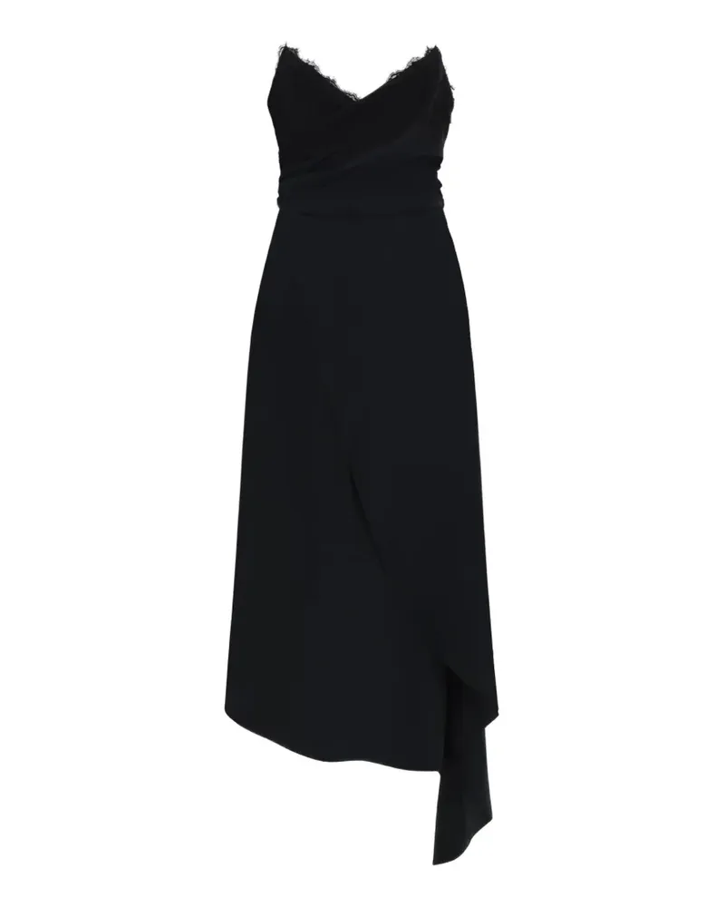 Moschino lace-trim dress - Schwarz Schwarz