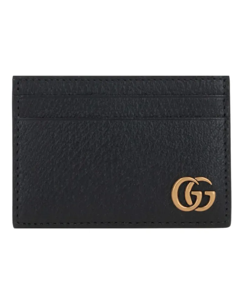 Gucci GG Marmont grained-leather card holder - Schwarz Schwarz