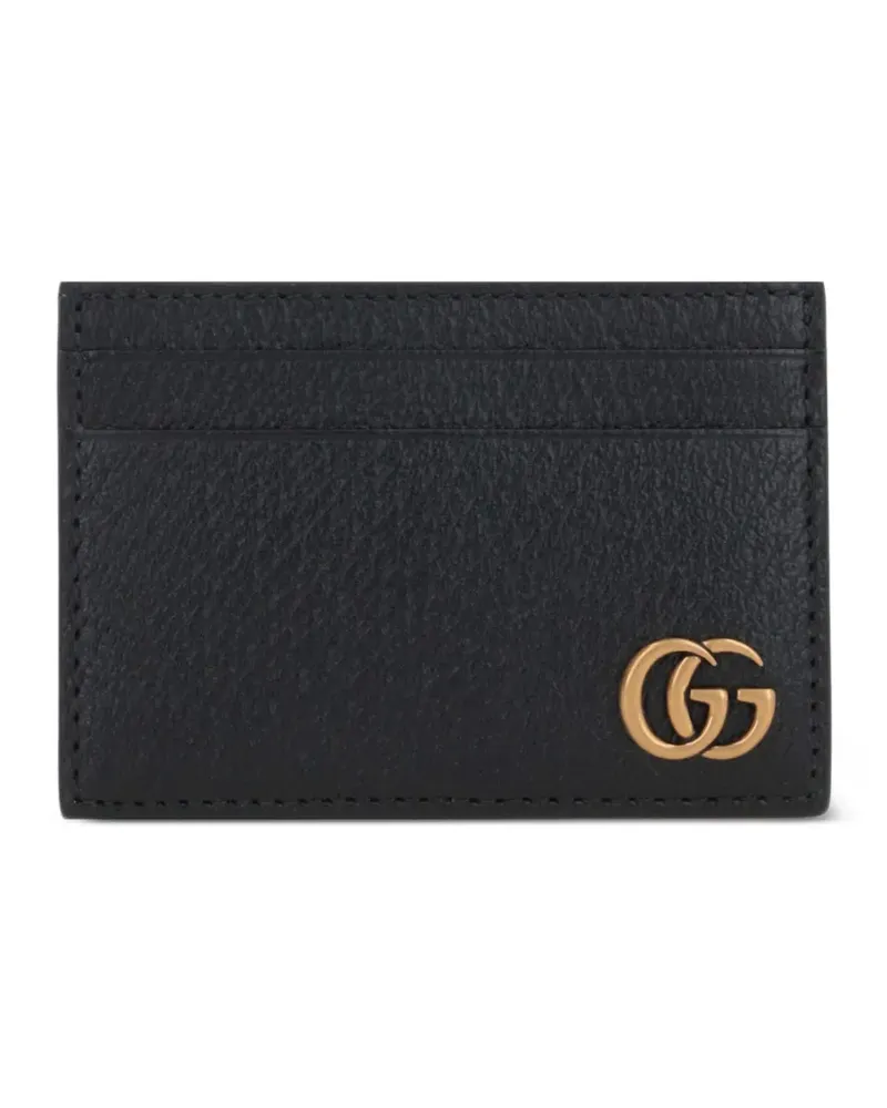 Gucci GG Marmont grained-leather card holder - Schwarz Schwarz