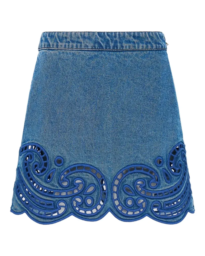Ulla Johnson Cadiz cut-out mini skirt - Blau Blau