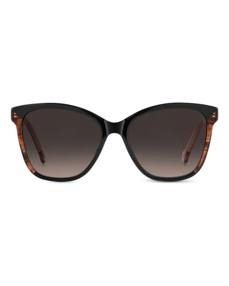 Carolina Herrera New York Cat-Eye-Sonnenbrille - Schwarz Schwarz