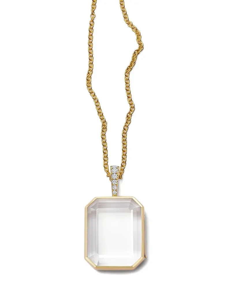 Loquet Halskette mit Medaillon - Gold Gold