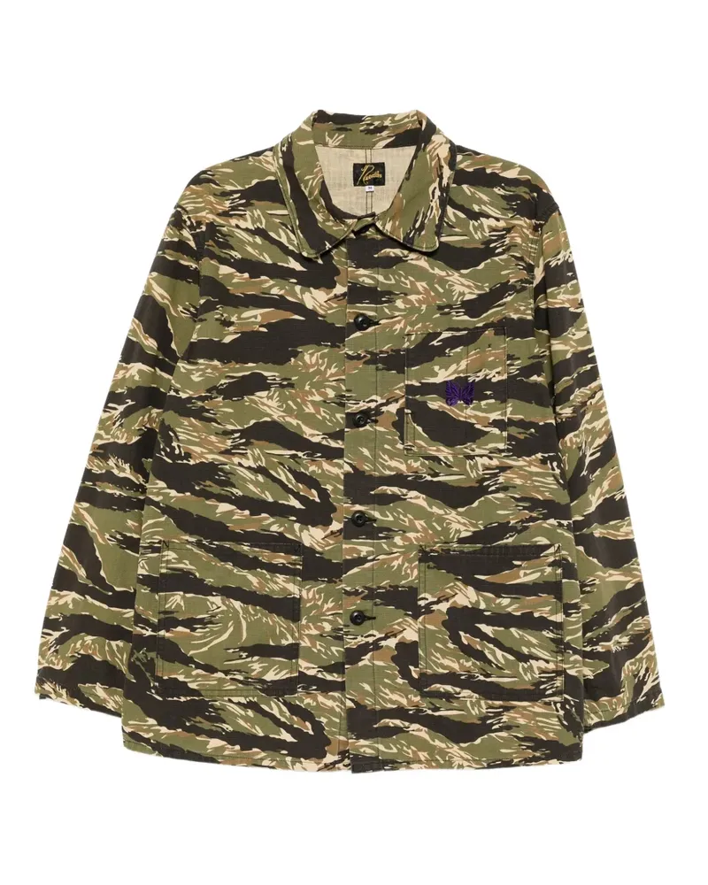 NEEDLES Ripstop-Jacke mit Camouflage-Print - Grün Grün