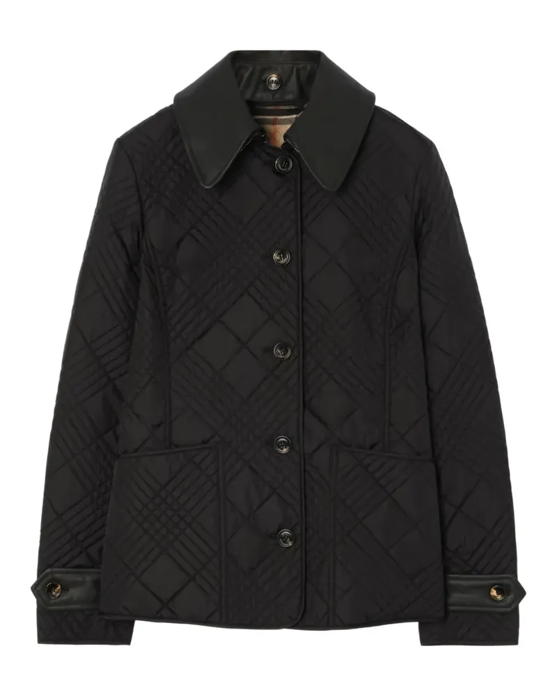 Burberry Gesteppte Fernleigh Jacke aus Nylon - Schwarz Schwarz
