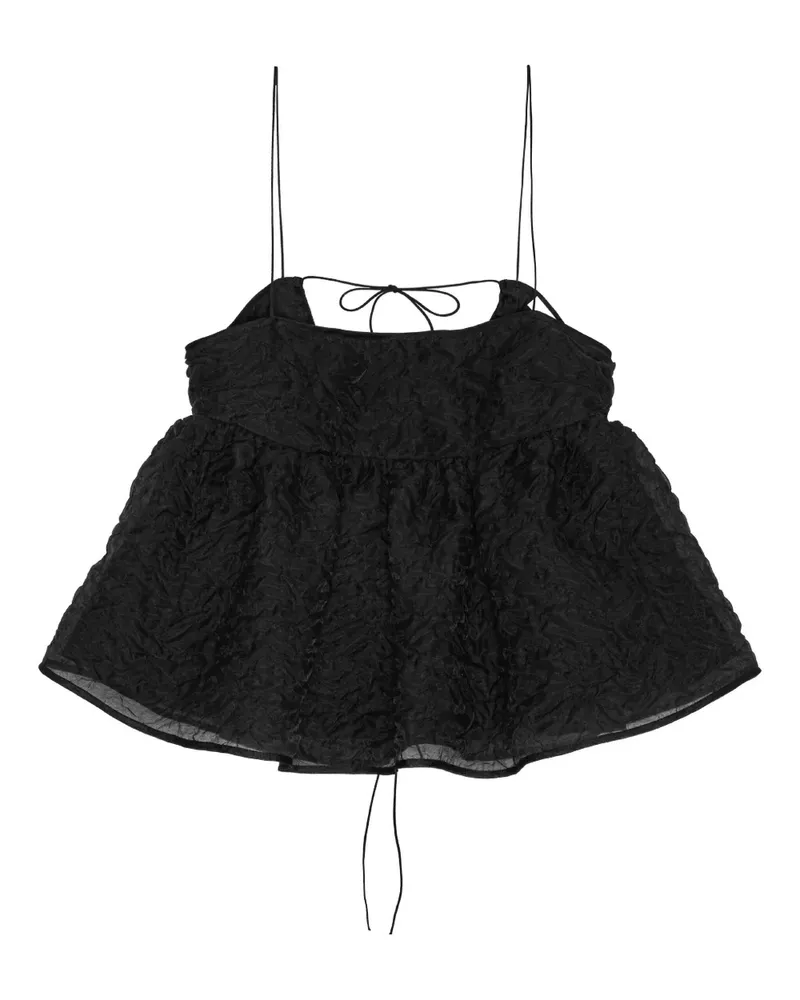 Cecilie Bahnsen Selena Bluse - Schwarz Schwarz