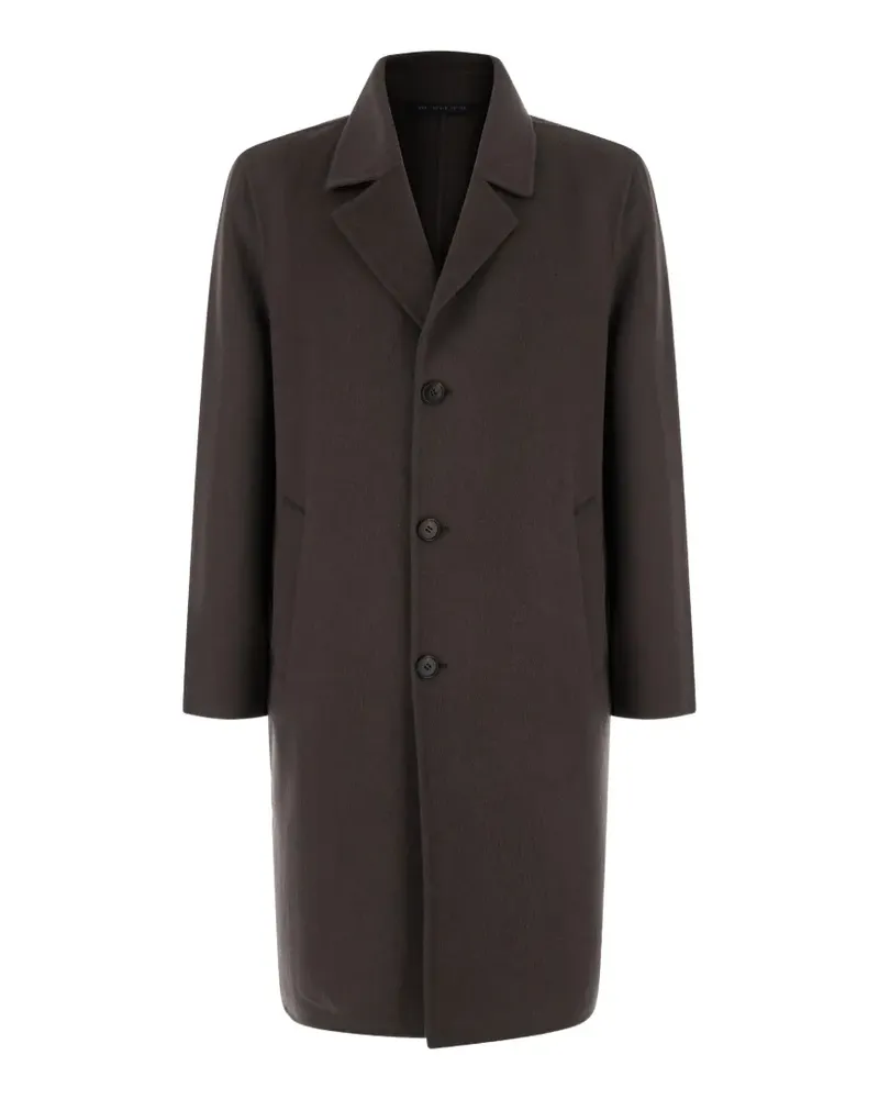 Low Brand single-breasted notched-lapel wool coat - Braun Braun