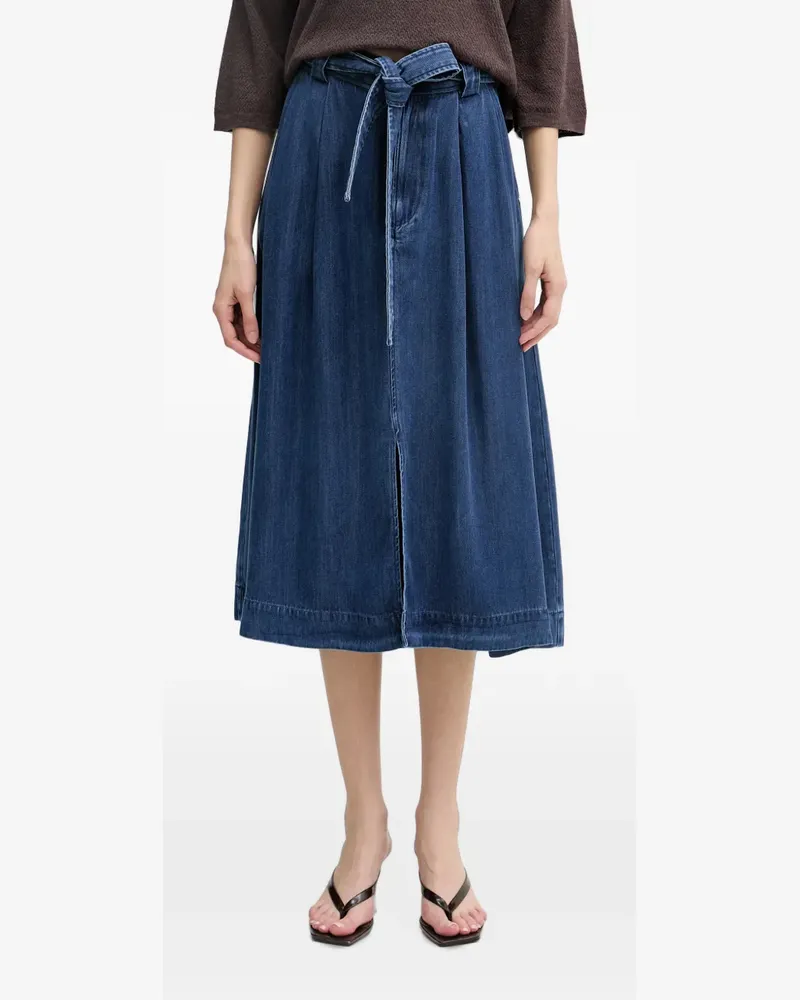 Mos Mosh MMKoda Dinem Midirock mit Gürtel - Blau Blau