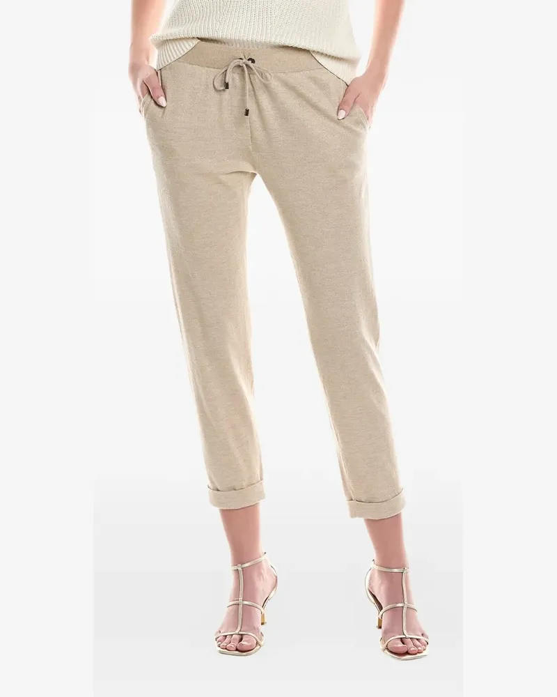 Brunello Cucinelli drawstring track pants - Nude Nude