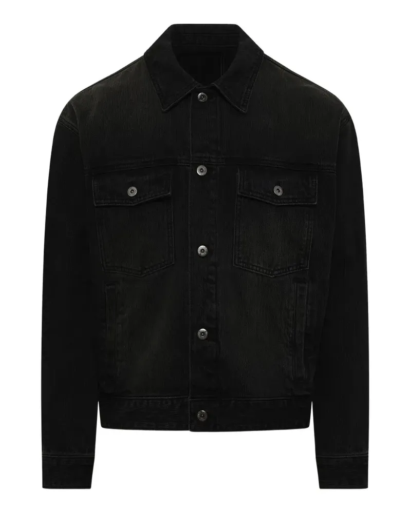 Wooyoungmi stone-washed denim jacket - Schwarz Schwarz