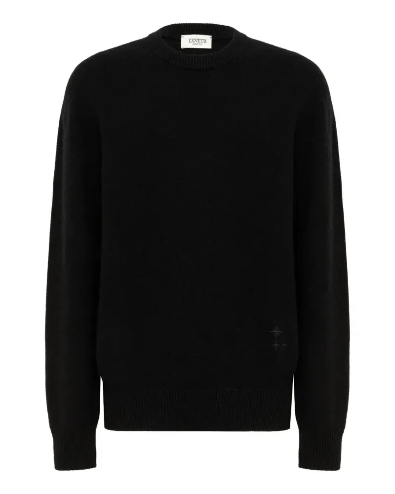 Laneus Pullover mit Stern-Stickerei - Schwarz Schwarz