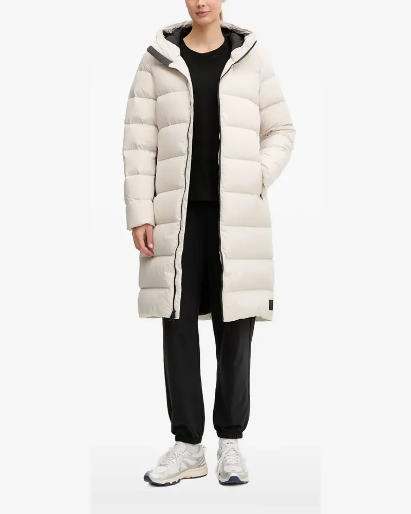 Jack Wolfskin hooded quilted coat - Weiß Weiß
