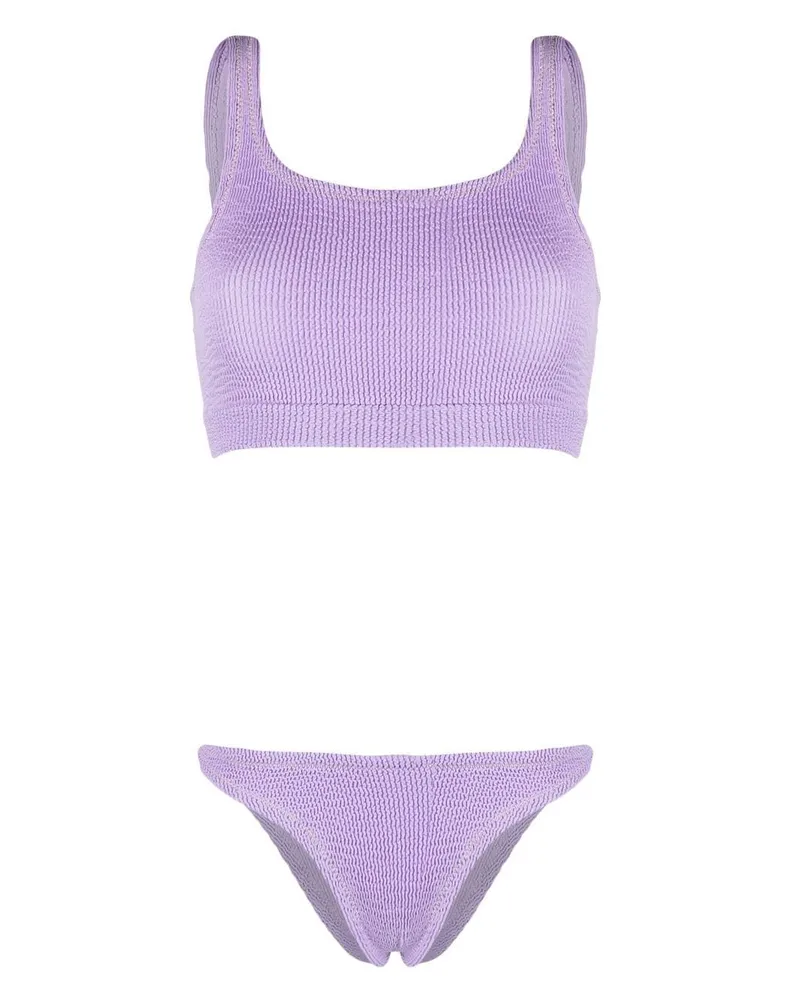 Reina Olga Ginny Bikini in Knitteroptik Violett