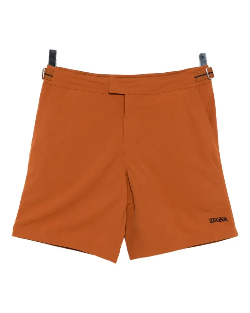 Ermenegildo Zegna buckle-fastening swim shorts - Braun Braun