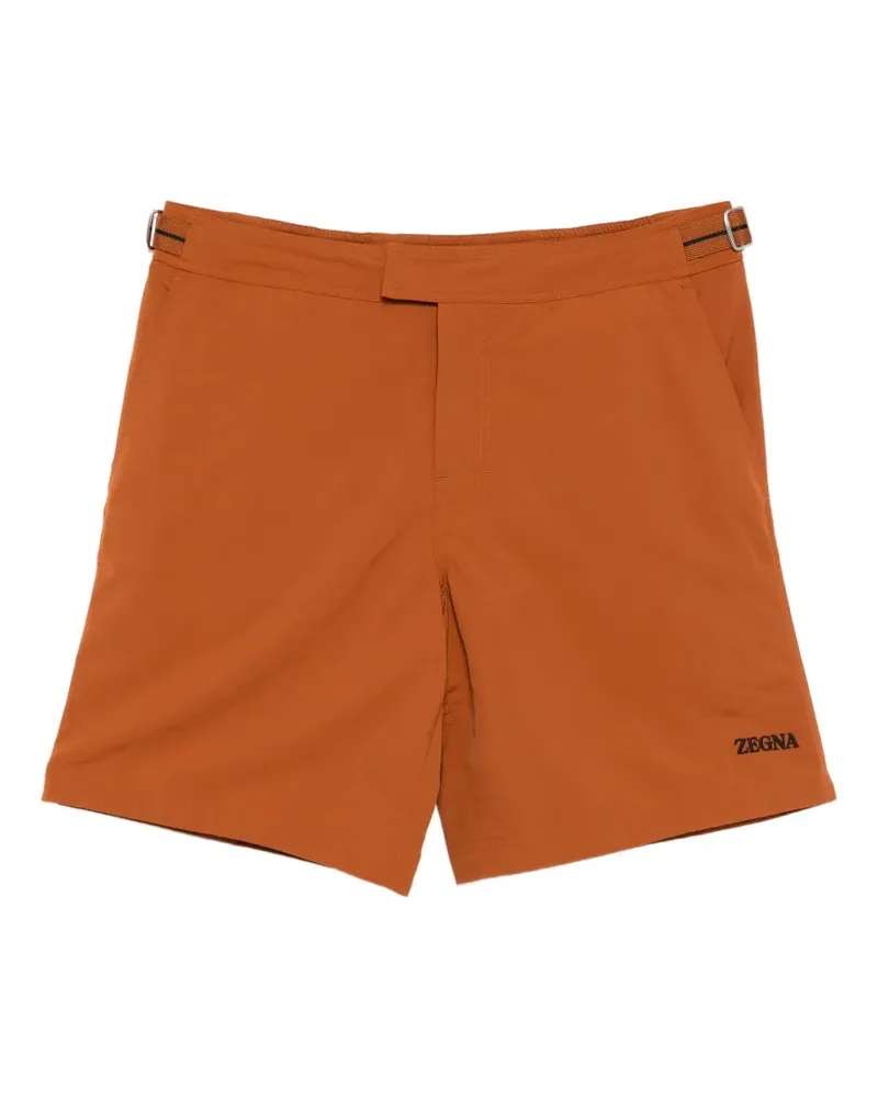 Ermenegildo Zegna buckle-fastening swim shorts - Braun Braun