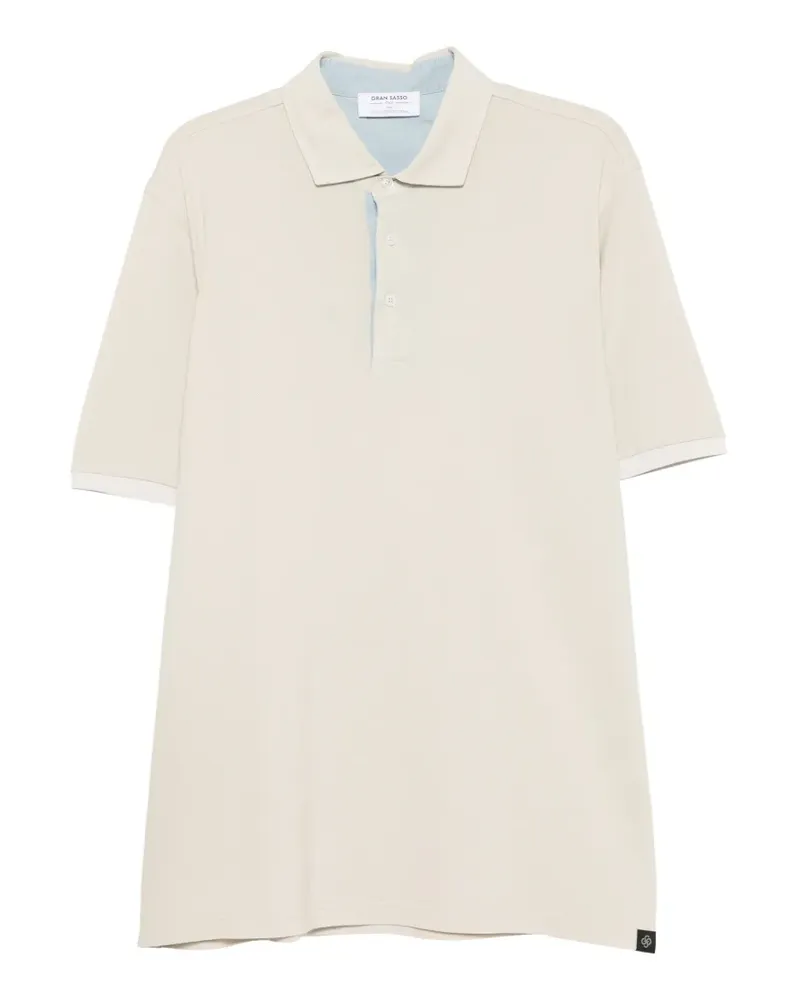 Gran Sasso short-sleeve polo shirt - Nude Nude