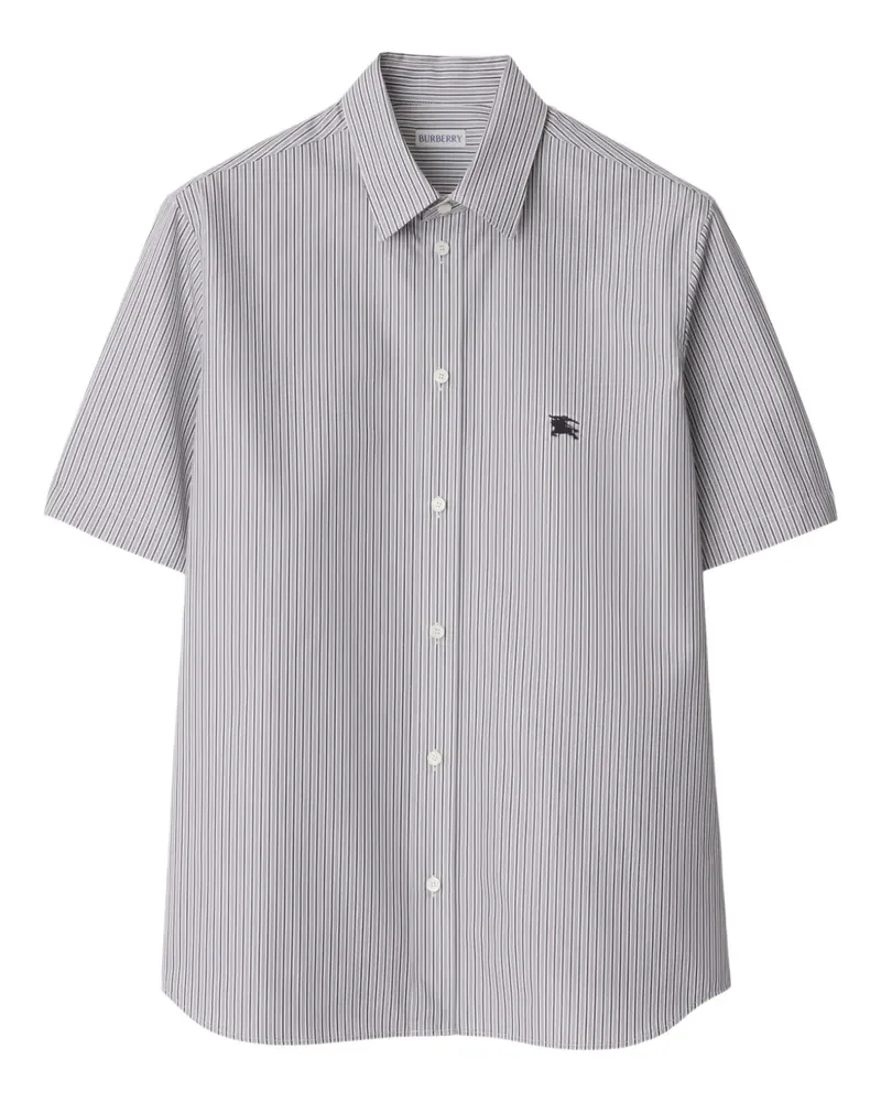 Burberry Gestreiftes Hemd - Schwarz Schwarz