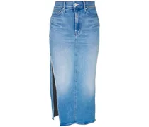 Hoch sitzender Jeans-Midirock
