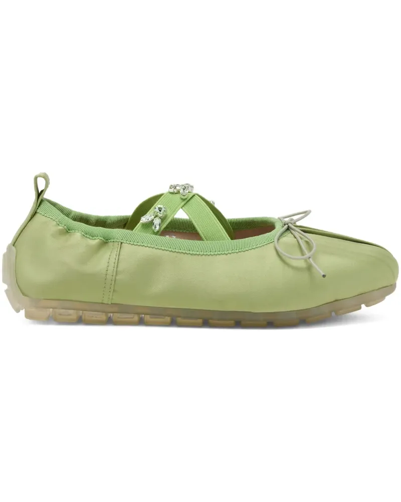 Simone Rocha Grip Ballerinas - MATCHA/MINT Matcha