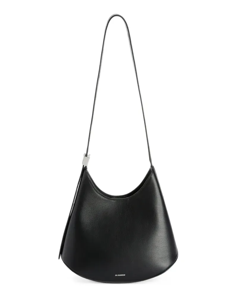 Jil Sander Kleine Eldorado Schultertasche mit Nieten - Schwarz Schwarz