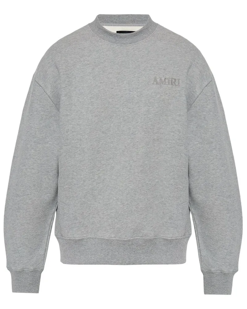 Amiri Sweatshirt mit Logo-Stickerei Grau