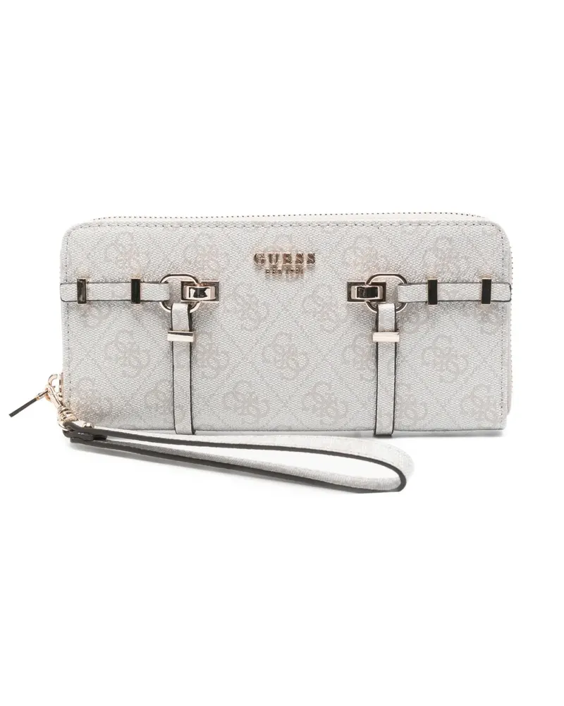 Guess Leona logo-detail buckle wallet - Grau Grau